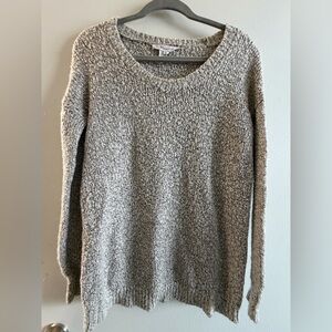 BCBGeneration Textured Cream Sweater